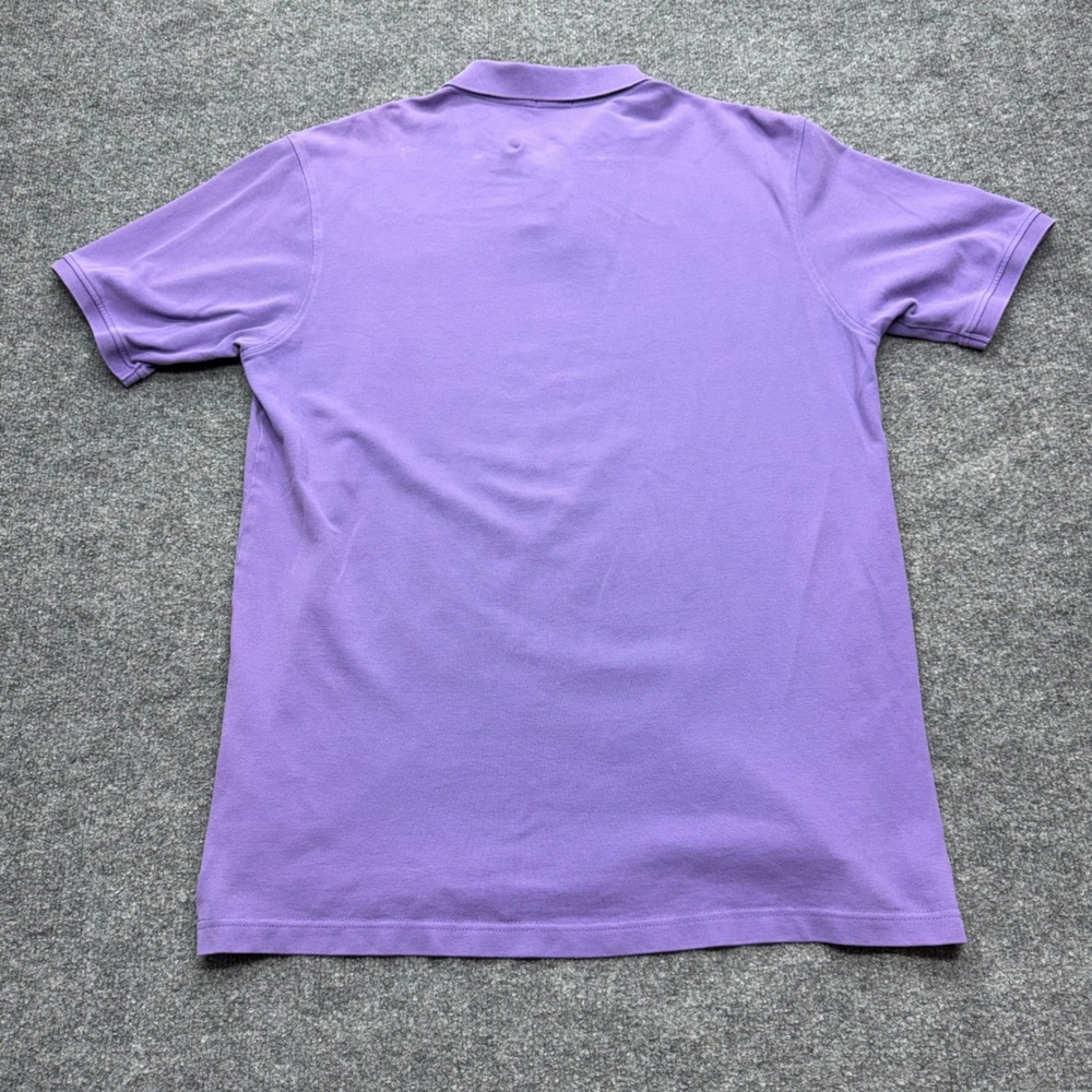 Johnnie-O Hangin Out Purple Pique Polo Shirt Mens Large Short Sleeve Logo - Picture 7 of 9